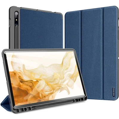 Afbeelding van Dux Ducis Tablet Hoes geschikt voor Samsung Galaxy Tab S8 Domo Book Case Donker Blauw