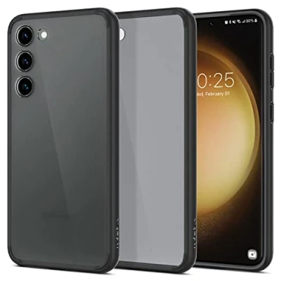 Afbeelding van Spigen Ultra Hybrid Hoesje Geschikt voor Samsung Galaxy S23 Transparant Zwart