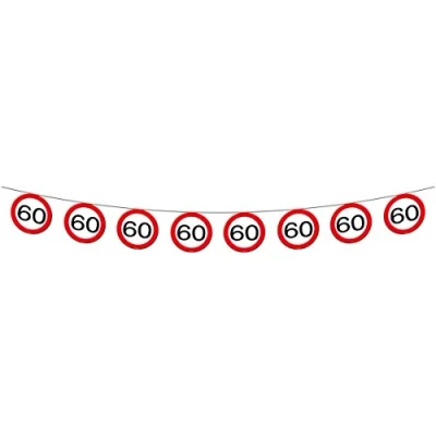 Afbeelding van Slinger 60 jaar Verkeersbord karton
