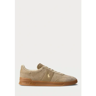 Afbeelding van Polo Ralph Lauren Heritage AERA Suede Sneaker Unisex Sneakers laag, Maat: 40, Dirty buck Veloursleer
