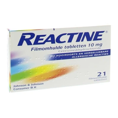 Afbeelding van Reactine Tablet Filmomhuld 10mg