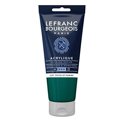 Afbeelding van Lefranc Bourgeois fijne acrylverf, Tube 80 ml, ftalocyanine groen