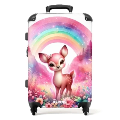 Afbeelding van NoBoringSuitcases.com® Kindertrolley meisje Trolley koffer kinderen 20 kg bagage
