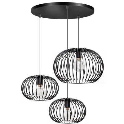 Afbeelding van ETH Wire 2.0 Hanglamp 3 Lichts Zwart