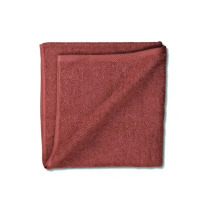 Afbeelding van Badhanddoek, 70 x 140 cm, Katoen, Terrabruin Kela Ladessa