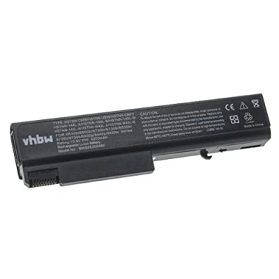 Afbeelding van vhbw Li Ion batterij geschikt voor HP EliteBook 6930, 6930p, 8440p, 8440W 5200mAh, 10,8V