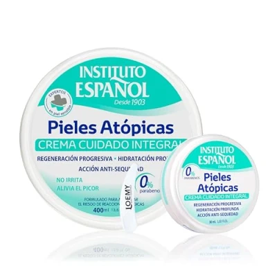 Afbeelding van Instituto Español Lichaamscrème Atopische vochtinbrengende crème met geur voor atopische, gevoelige huid Dagelijks rustgevende en natuurlijke hydraterende lichaam, handen, 430 ml