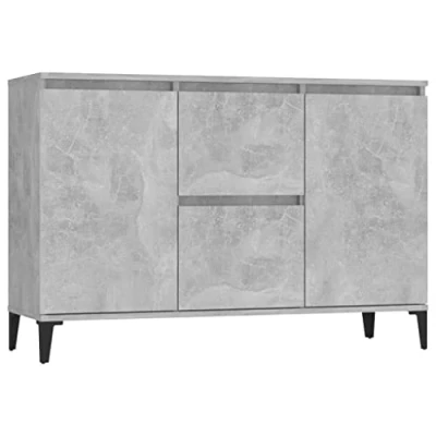 Afbeelding van vidaXL Dressoir betongrijs 104x35x70 cm bewerkt hout