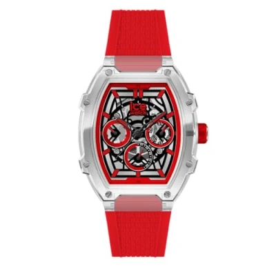 Afbeelding van ICE Watch boliday Clear red skel 024288 Horloge Siliconen Rood Ø 44 mm