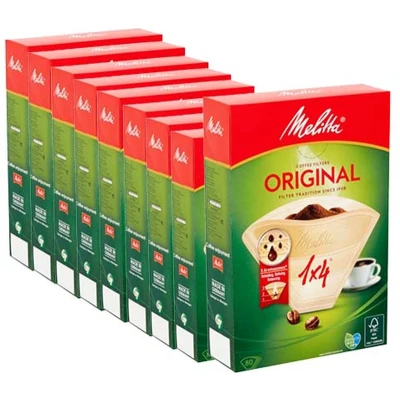 Afbeelding van Melitta Kofiefilters 1x4 Bruin 9 x 80 stuks