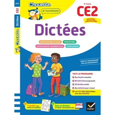Image de Dictées CE2 Cahier de soutien nouveau programme