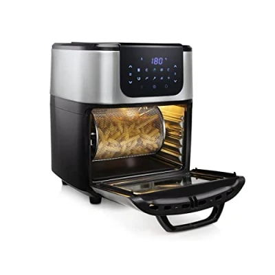 Afbeelding van Princess Airfryer Oven DeLuxe 182075 Heteluchtfriteuse Extra groot 11 liter 10 automatische programma&#039;s RVS/Zwart