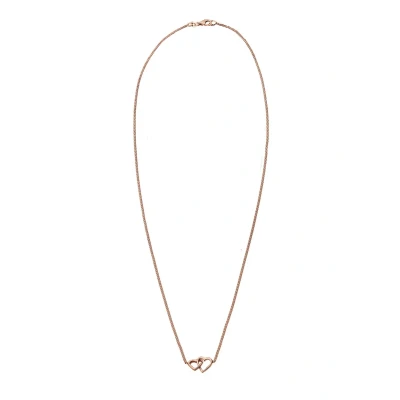 Afbeelding van Elli HERZ Liebe Verbundenheit Ketting, Dames, Maat: 45, Roségold
