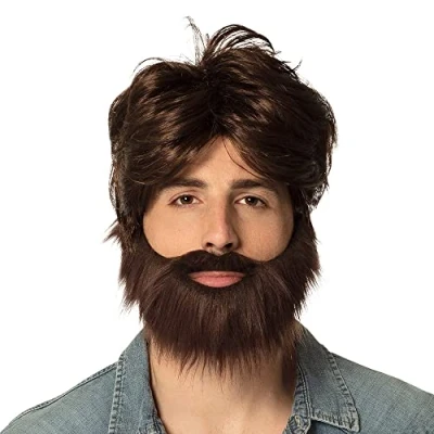 Image de perruque dude avec barbe et moustache 86312