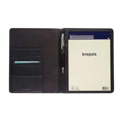 Afbeelding van Maverick Leren schrijfmap A5 All Black serie
