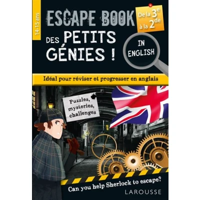 Image de Escape book des petits génies in english de la 3e à seconde