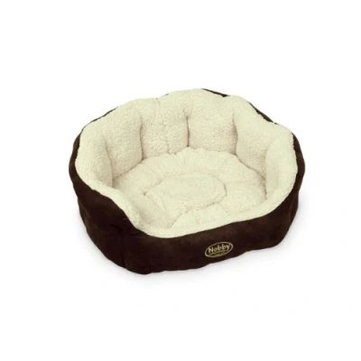 Afbeelding van Nobby comfortbed ovaal taika bruin 86 x 70 24 cm