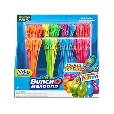 Afbeelding van Bunch O Balloons 250 stuks zelfdichtende waterballonnen met snel vullen (8 stelen)