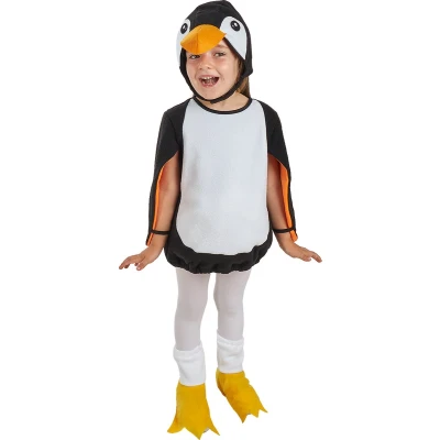 Afbeelding van Funidelia Speelgoedpinguïnkostuum voor meisjes en jongens Dieren, Zuidpool Kostuum kinderen Accessoire verkleedkleding rekwisieten Halloween, carnaval &amp; feesten Maat 97 104 cm Zwart