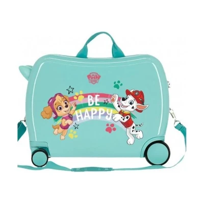 Afbeelding van Paw Patrol ABS kinderkoffer rol zit licht groen