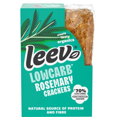 Afbeelding van Leev Low Carb Qrackers Rozemarijn zeezout (3x2 stuks)