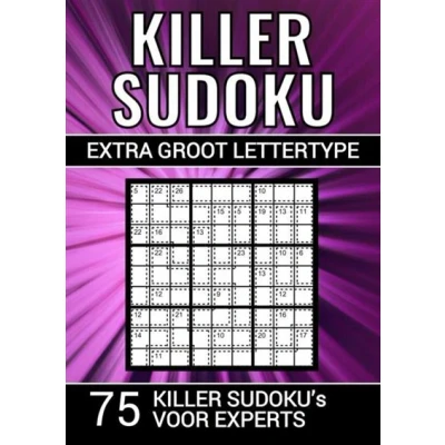 Image de Killer Sudoku Extra Groot Lettertype 75 Puzzels voor Experts