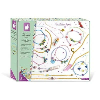 Image de Kit créatif Janod 16 Bijoux Pierres Porte Bonheur à créer