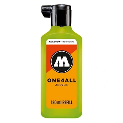 Afbeelding van Molotow ONE4ALL™ 180ml Lichtgroene navul Inkt op acrylbasis