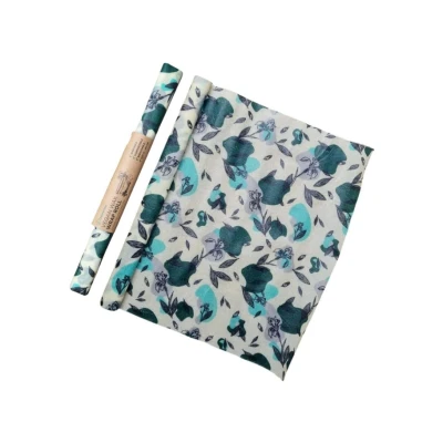 Afbeelding van Vegan Food Wraps Roll Wasdoeken Veganistische Voedsel Herbruikbaar Plantaardige Alternatief voor Huishoudfolie en Aluminiumfolie Duurzaam Cadeau Organic Cotton Alternative to Cling Film 31 x 90 cm