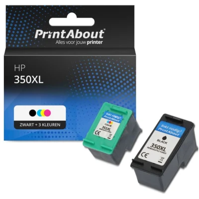 Afbeelding van Huismerk HP 350XL+351XL (SD412EE) Inktcartridge Zwart + 3 kleuren Voordeelbundel Hoge capaciteit