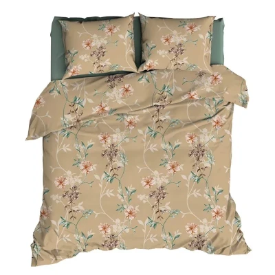 Afbeelding van Satin d&#039;Or Raisa Dekbedovertrek Tweepersoons 200x200/220 cm Camel