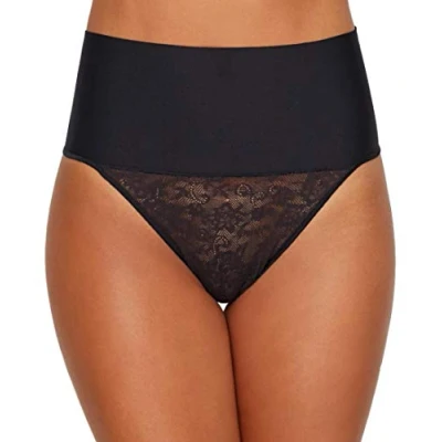 Afbeelding van Maidenform TAME YOUR Tummy Shaping Thong FIRM Control Shapewear, Dames, Maat: Large, Black