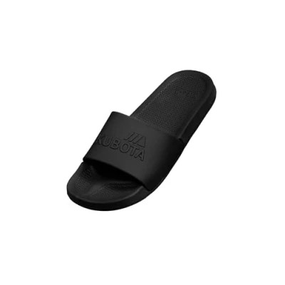 Afbeelding van Kubota Badschoenen voor dames en heren, strand, douche sauna, antislip, licht elastisch, zomerslippers, effen zwart.