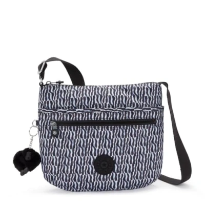 Image de Kipling ARTO Sac à bandoulière de taille moyenne, Holiday Waves (Bleu)
