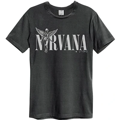 Afbeelding van Amplified T shirt voor heren Nirvana In Utero (grijs) (S XL) …, Donkergrijs, houtskool