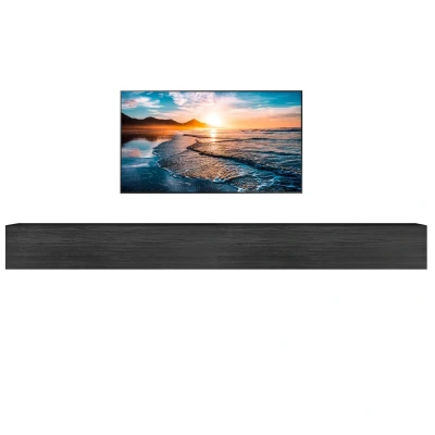 Afbeelding van Zwevend Tv meubel Tesla 276 cm breed burnt black