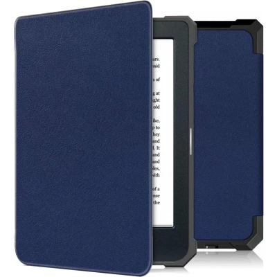 Afbeelding van Hoesje geschikt voor de Kobo Nia iMoshion Slim Soft Case Bookcase Donkerblauw