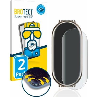 Afbeelding van BROTECT Screenprotector voor Xiaomi Mi Band 8 Folie Beschermfolie matte volledig dekking (2 Stuks)