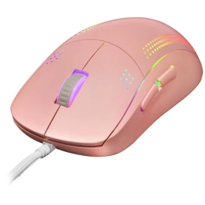 Image de Souris Mars Gaming MMPROP Avec Fil 32000DPI 7 Boutons Ambidextre Rose