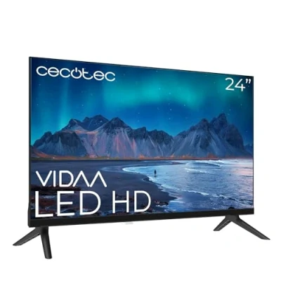 Afbeelding van Cecotec Smart TV 24 inch led TV, HD resolutie A5 serie ALH50024. Vida Dolby Audio systeem, geïntegreerde wifi, hoofdtelefoonuitgang, Chromecast, 3 HDMI en 2 USB