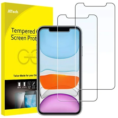 Afbeelding van JETech Displaybeschermfolie voor iPhone 11/XR 6,1 inch, hard glas, 2 stuks