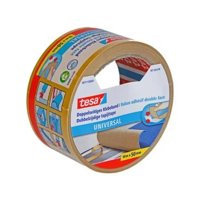 Afbeelding van Tesa dubbelzijdige tapijttape ft 50 mm x 10 m plakband