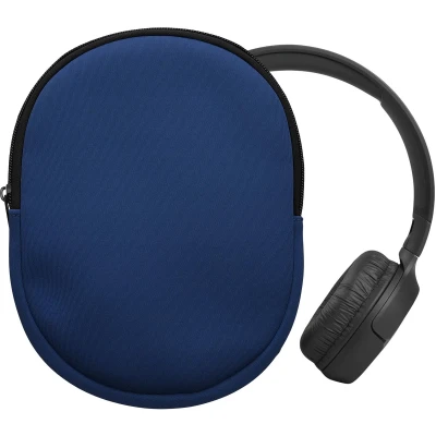 Afbeelding van kwmobile hoes geschikt voor JBL Tune 600 / 500BT 510BT 450 21,5 x 16 cm Beschermhoes headset in donkerblauw Van neopreen