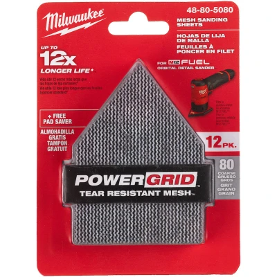 Afbeelding van Milwaukee Schuurgaas Tbv M12 FDSS 67 X 92 MM Korrel K80