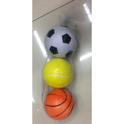Afbeelding van Softballen EVA 3 PER STUK ! orti verpakt in net
