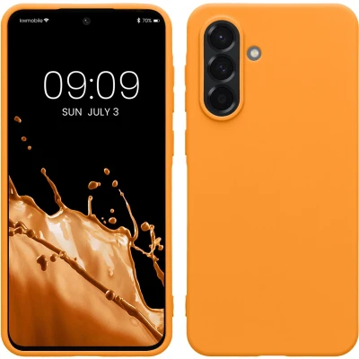 Afbeelding van kwmobile telefoonhoesje geschikt voor Samsung Galaxy A36 5G Hoesje smartphone Back cover in fruitig oranje