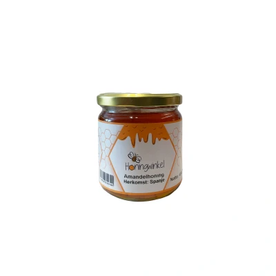 Afbeelding van Amandelhoning 250g uit Spanje Honingwinkel.nl
