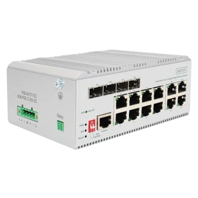Afbeelding van Digitus DN 651145 Industrial Ethernet Switch 8 + 4 poorten 10 / 100 1000 MBit/s
