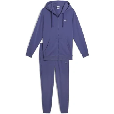 Afbeelding van Puma Hooded SUIT SET Trainingspak, Heren, Maat: Small, Blue crystal