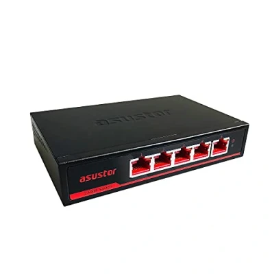 Afbeelding van Asustor ASW205T 5 poorts onbeheerde ethernet netwerkswitch 2,5 G plug and play